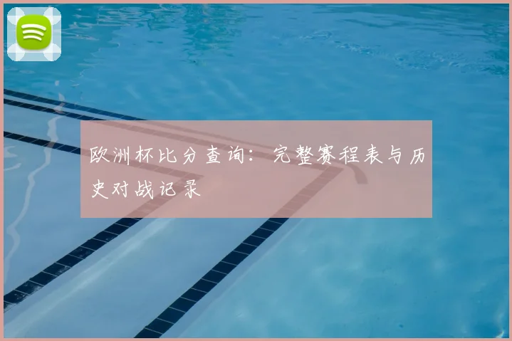 欧洲杯比分查询：完整赛程表与历史对战记录